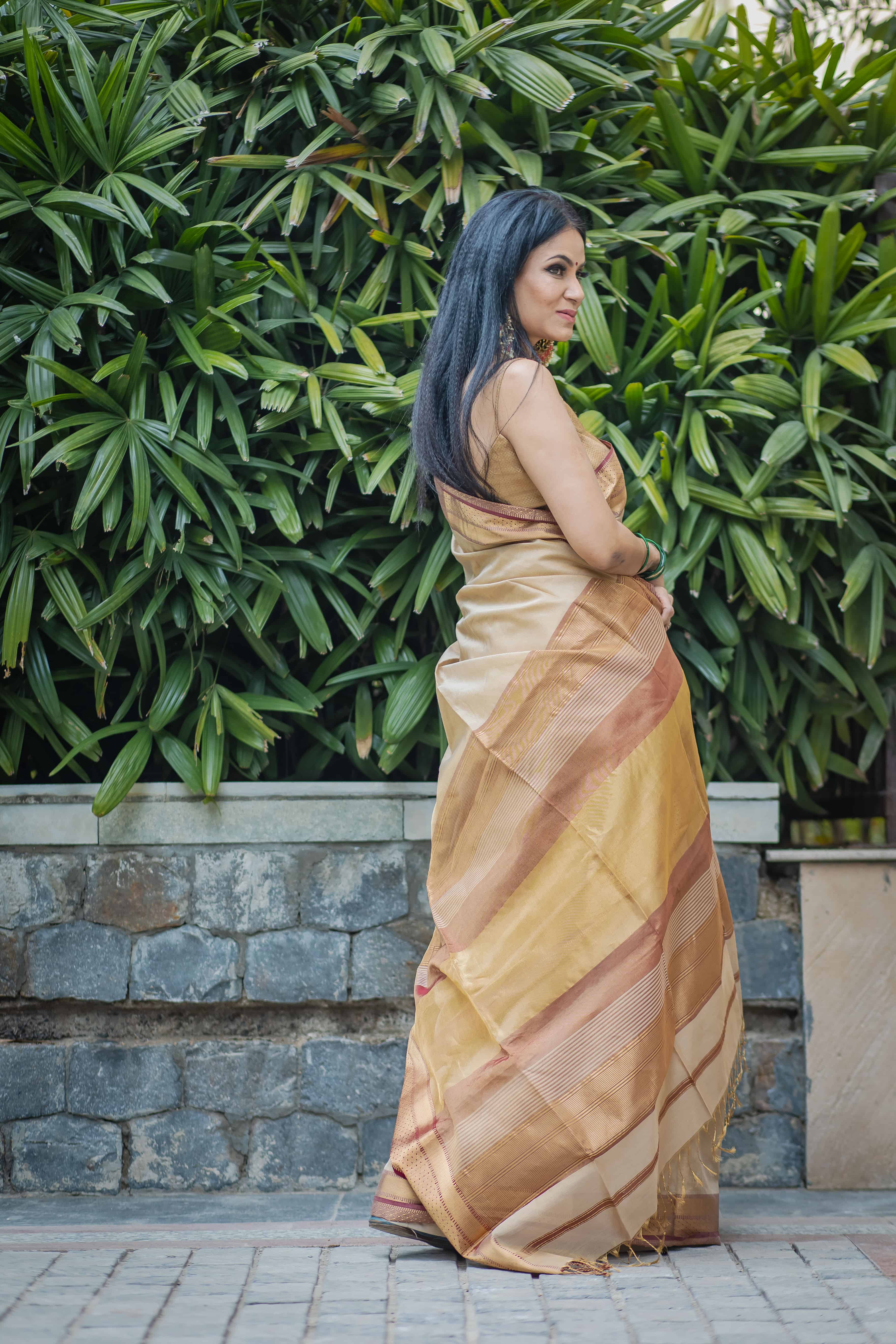 Gold Tissue Silk Saree