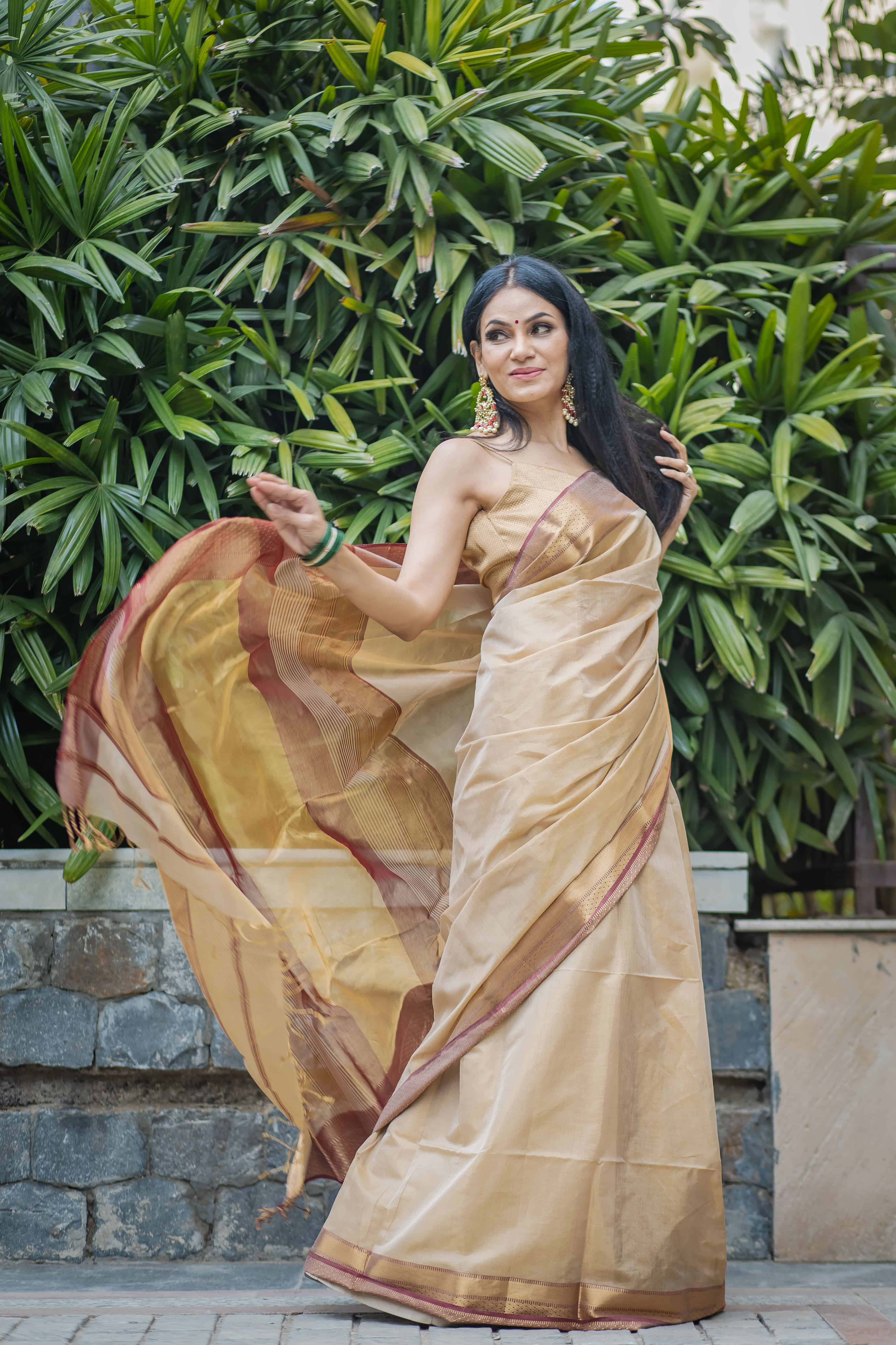 Gold Tissue Silk Saree