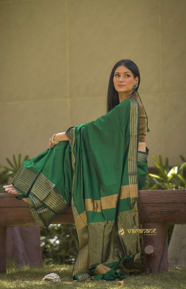 Green Supreme Simplicity Saree