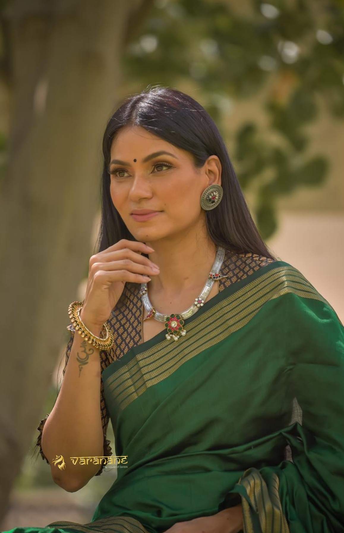 Green Supreme Simplicity Saree