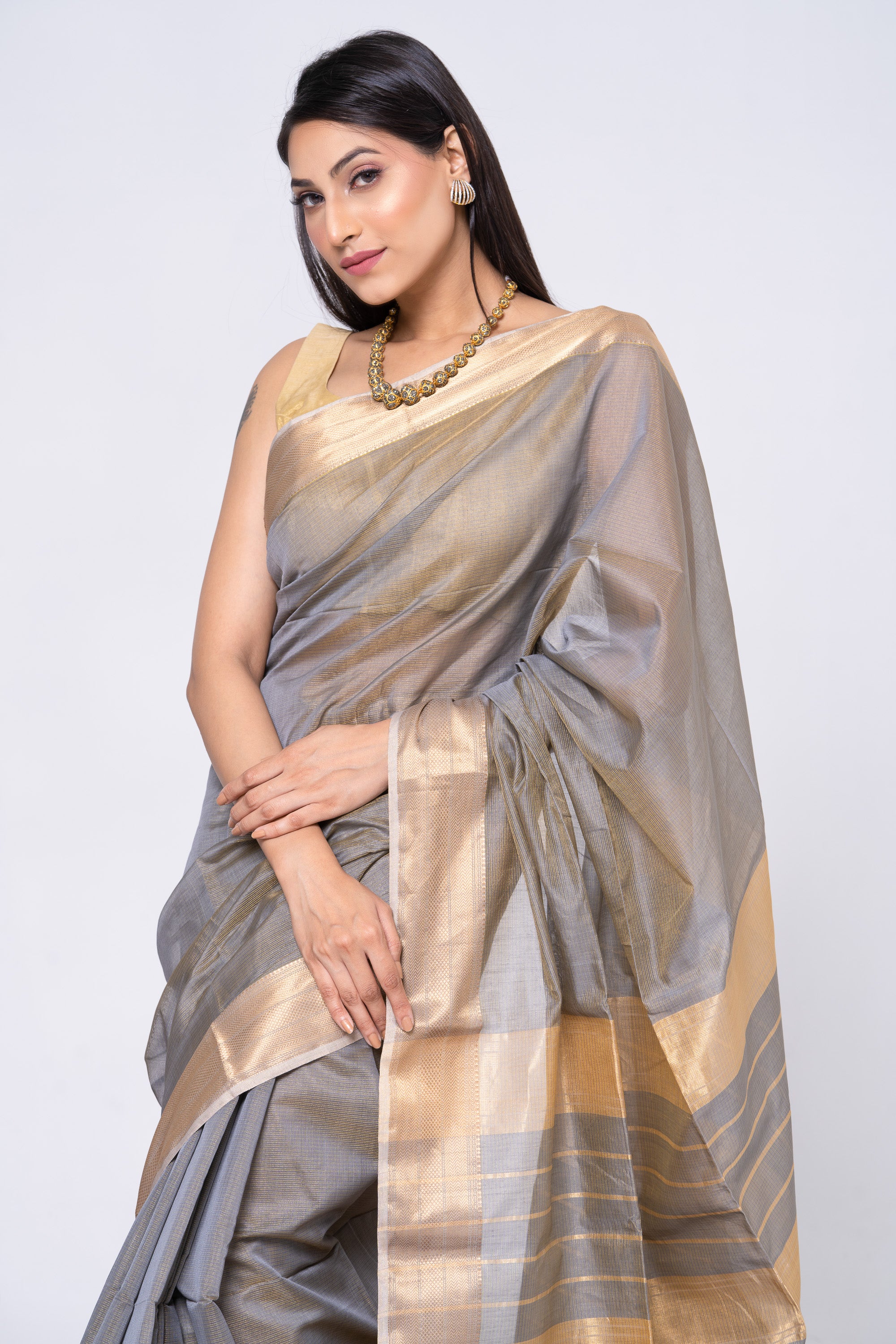 Grey Glorious Tanvi Maheshwari Saree