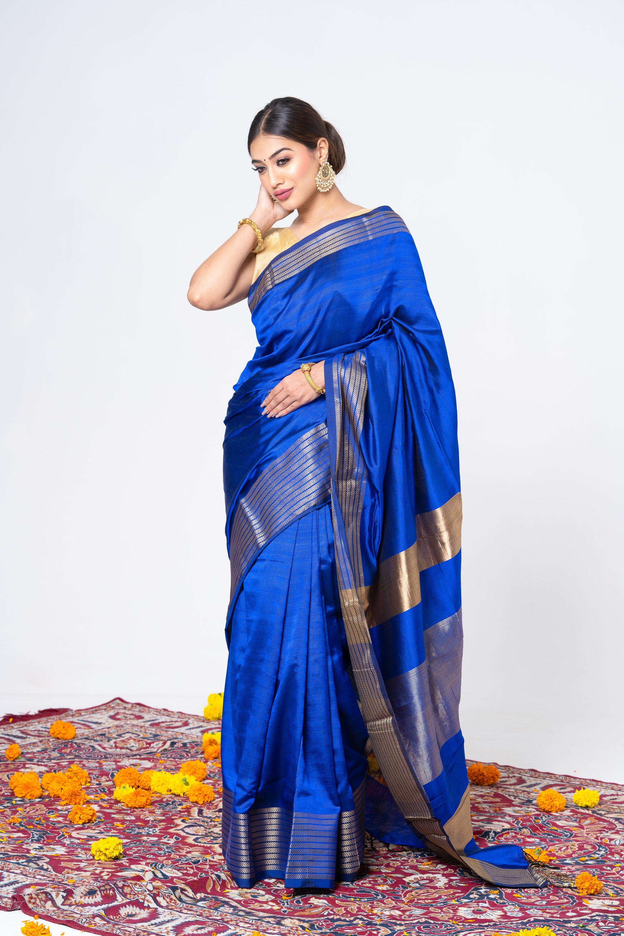 Royal Blue Supreme Simplicity Saree