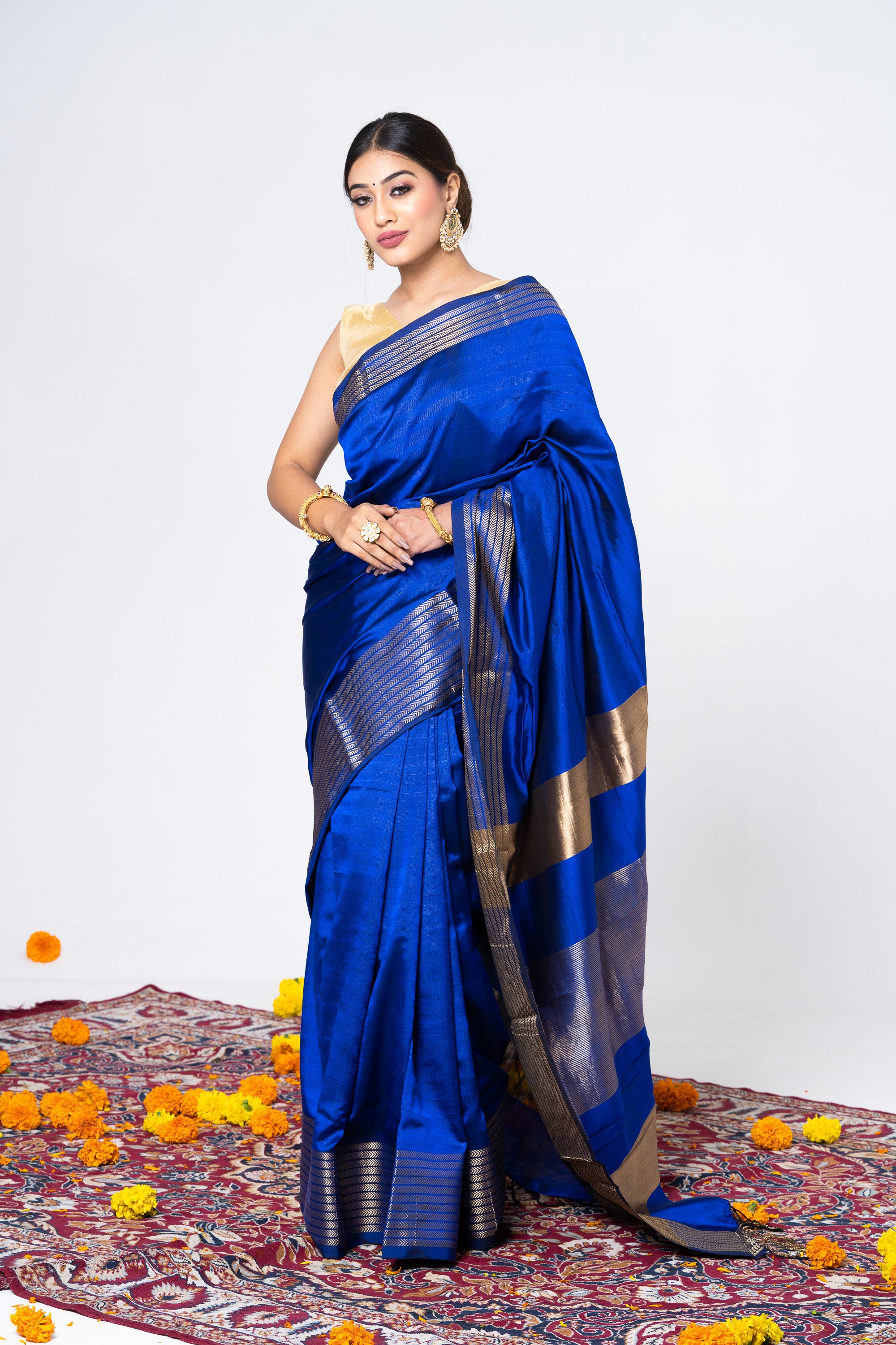 Royal Blue Supreme Simplicity Saree