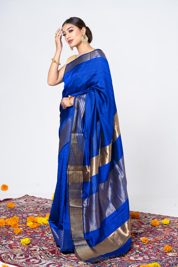 Royal Blue Supreme Simplicity Saree