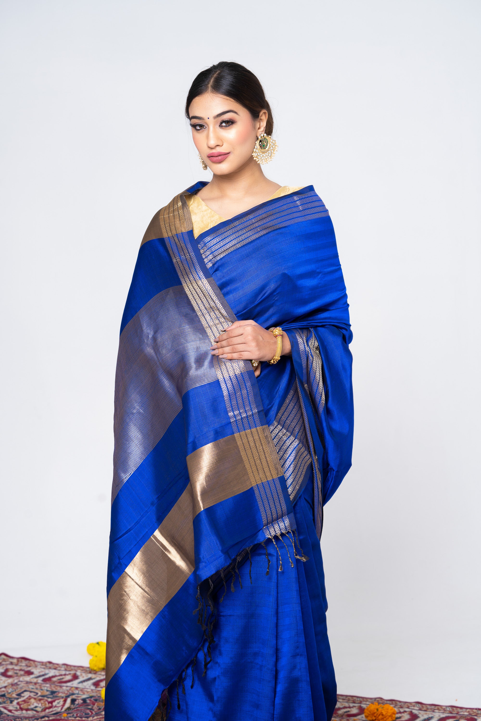 Royal Blue Supreme Simplicity Saree